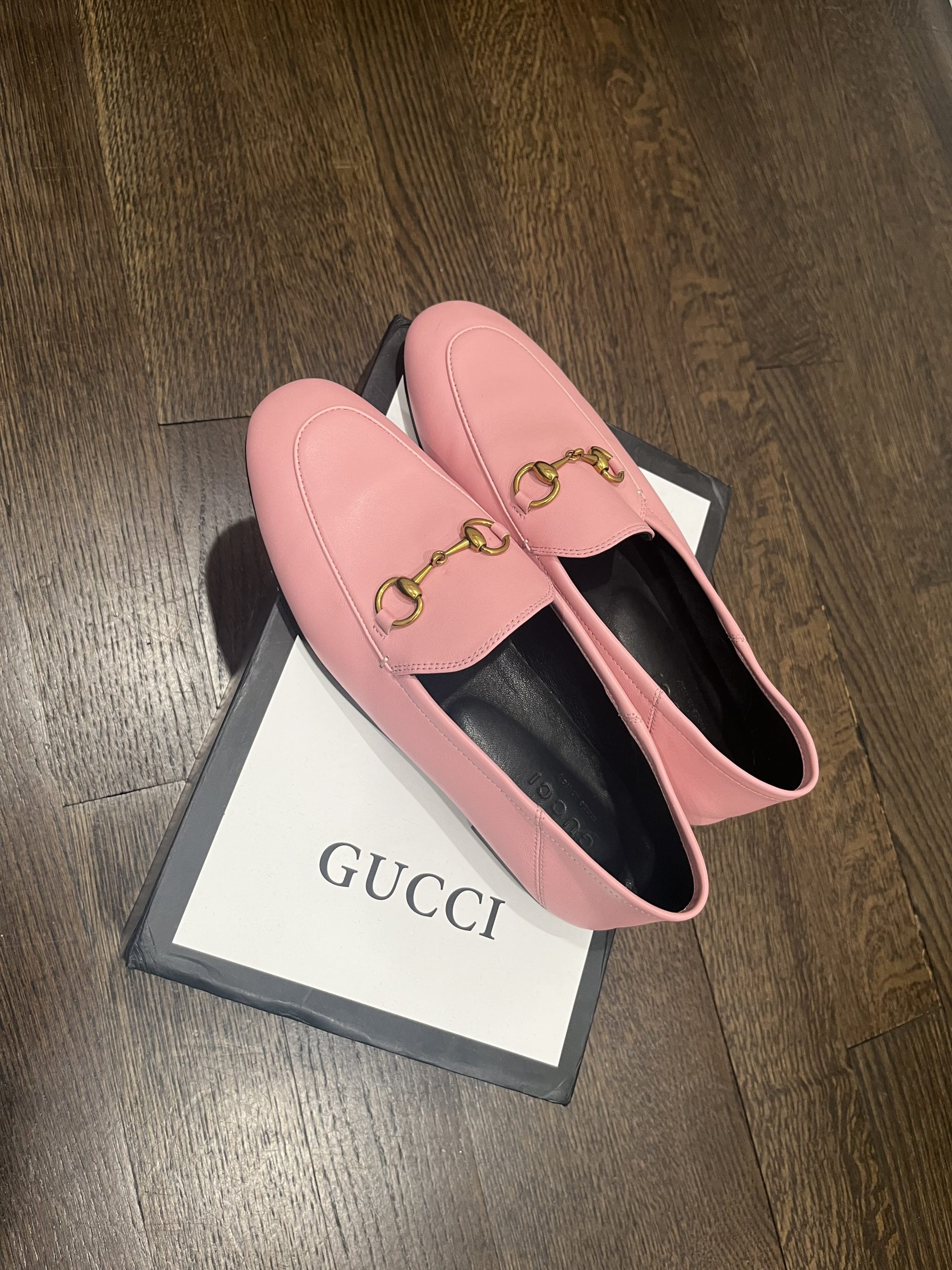 Gucci Inspired Pink Loafers