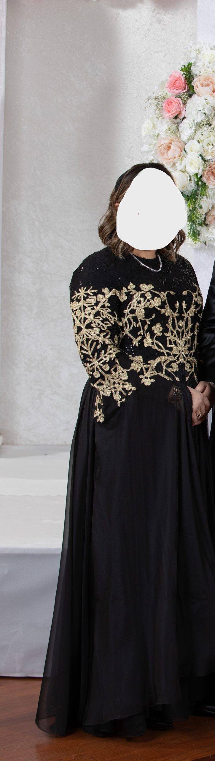 Designer Mother Of The Bride Black Shimmers Gown For Sale